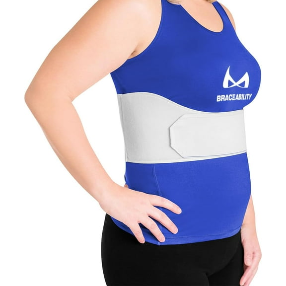 BrAbility Rib Injury Binder Belt Univeral Br for Women, Broken, Fractured, or Crad Rib, Cage Compreion Wrap Bruied upport, ternum Recovery (Fit 3658)