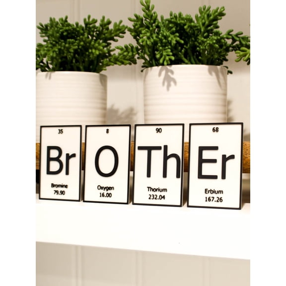 BrOTheR | Periodic Table of Elements Wall, Desk or Shelf Sign