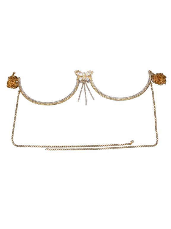 Bra Chain With Straps Jewelry For Women Rhinestones Chest Bracket Bra Chain Body Jewelry Bikini