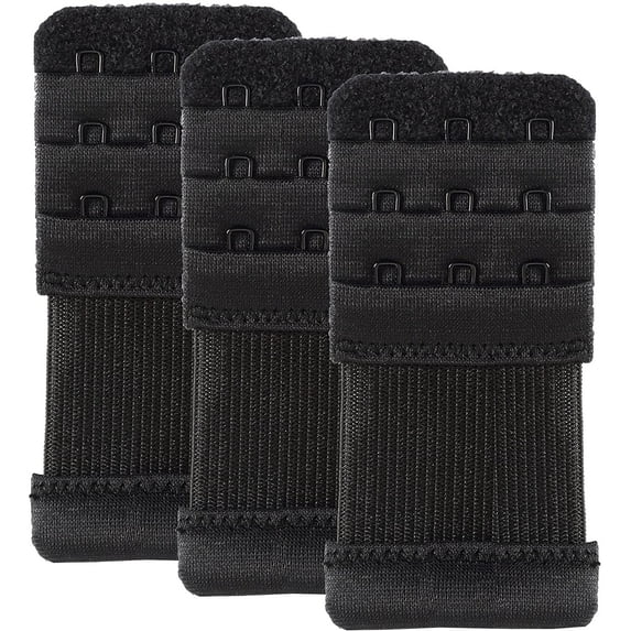Bra Extender 3 Hook Elastic Stretchy Bra Band Extension 3pcs Pack