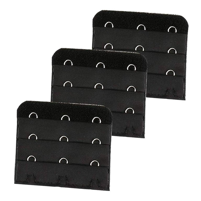 Bra Extender 3 Hooks 3 Row 3 pack Bra Strap Band Extension - Soft  Comfortable Adjustable - Women’s Bras Accessories