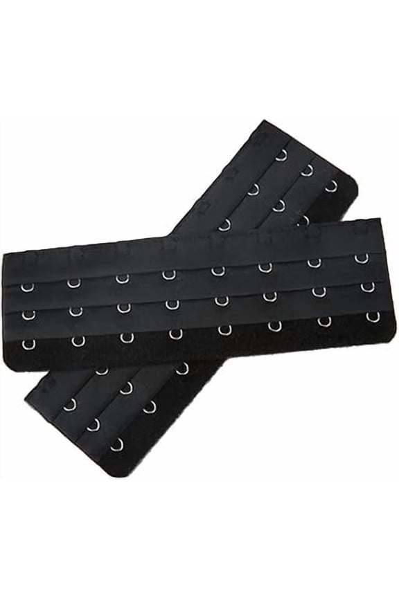 Bra Extender Ladies Bra Strap Extension 8 Hook 3 Rows Buckle Adjustable 2pcs
