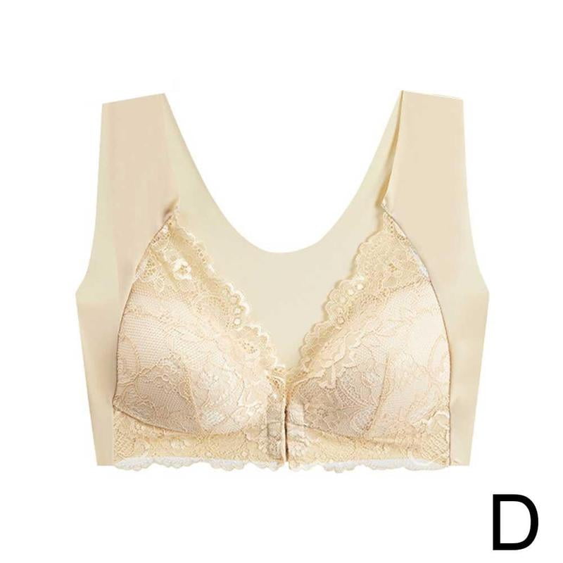 Bra For Older Women Front Closure 5D Shaping Push No Trace-Seamless Up F4A3  