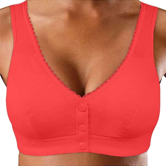 Bra For Seniors Front Closure Posture Corrector Bra For Women Full Coverage Front Closure Support Bra For Older Women Wireless Bras for Women Support Running Bra Women Bras Wireless 36 C Womens Bra