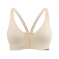 thumbnail image 1 of Bra Front Button Closure Straps Adjustable Bralette Seamless bras, 1 of 5