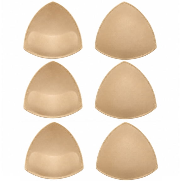 Bra Inserts Pads 3 Pairs, Bra Pads Sewn Padded for Sports Bra, Swimsuits, Bra Pockets, Wedding Dresses, Cups Inserts Padded Bra for Bra A/B or C/D Cup