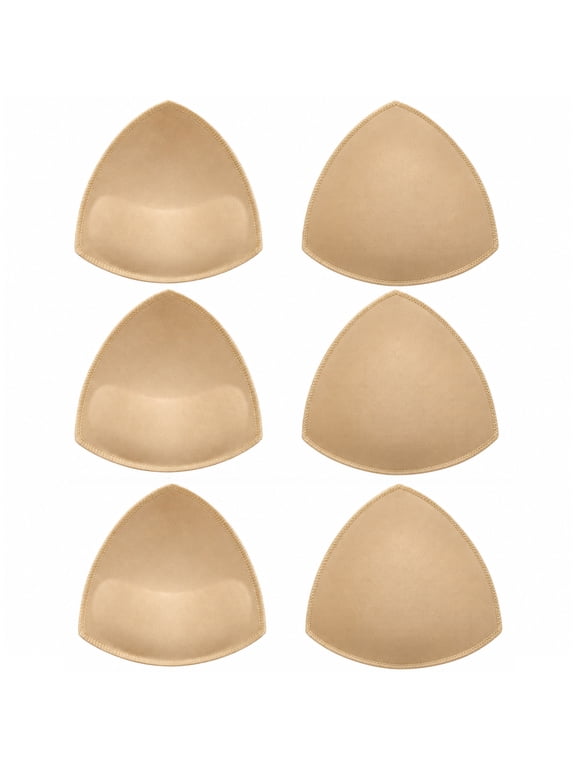Bra Inserts Pads 3 Pairs, Bra Pads Sewn Padded for Sports Bra, Swimsuits, Bra Pockets