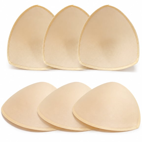Bra Inserts Pads 3 Pairs, Breathable Bra Pads Inserts for Sports Bra, Swimsuits, Bra Pockets, Wedding Dresses, Cup Inserts Padded Bra for A/B, C/D Cup