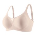 thumbnail image 1 of Bra, Lifting Wire-Free Jelly Bra, Seamless Soft Comfort Strip Wireless Bras, Push Up, Full Coverage Complexion 34, 1 of 3
