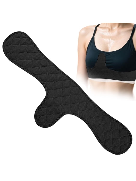Bra Liners for Sweat,Reusable Cotton Bra Liners Under Bra Liners To Sweat Under Sweat Absorber Pads Sweat Pads Washable Rectangle Cotton Under Breasts Pads for Women Sweating Supplies 18.1"*6.3"