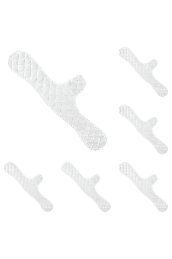 Bra Liners for Sweating Rash Boob Sweat Liner Cotton Pads, 3 Layer Reusable Washable Under Breast Sweat Absorber Pads for Woman, Chafing Protection-5 Pcs