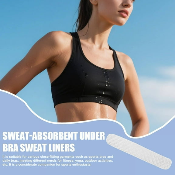 Bra Liners for Sweating Rash Boob Sweat Liner Cotton Pads, Chafing Protection, 3 Layer Reusable Washable Under Breast Sweat Absorber Pads for Woman-1 Pcs