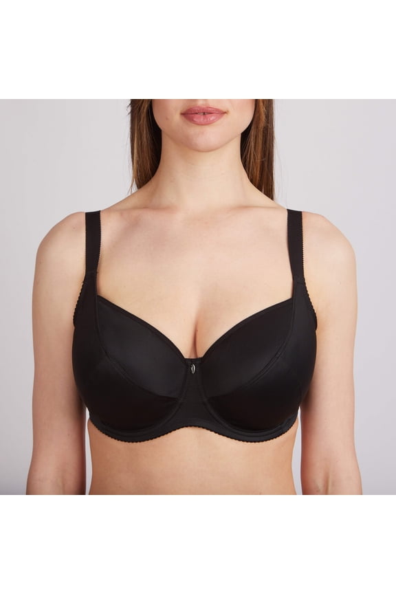 Bra Milavitsa 105910 - Underwired, Triple-Cup, Fixed Straps
