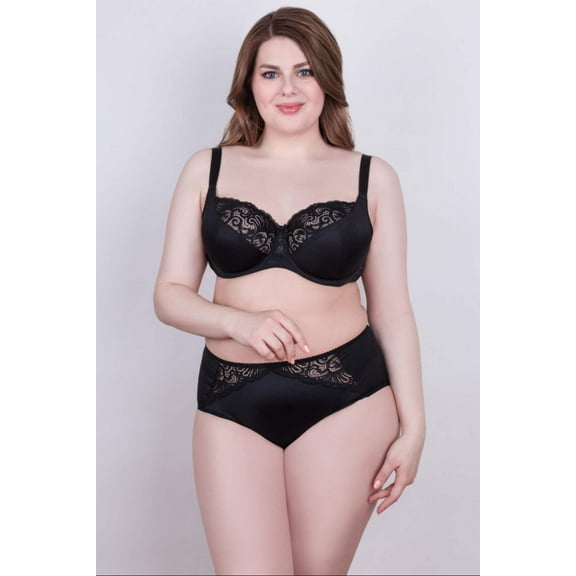 Bra Milavitsa 112830 - Elastic Lace, Underwired with Triple Segment Cups