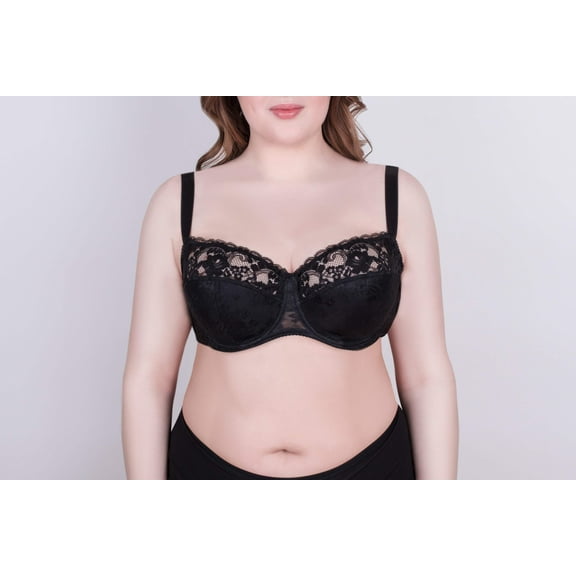 Bra Milavitsa 116180 - Lace Balconette with Cotton Cups