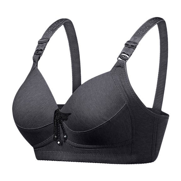 Womens Bra No Underwire Seamless Bra Feature V-Neck Wire-Free Bra -b Style W-1173 M