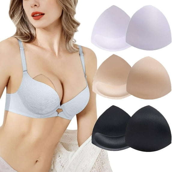 Bra Pad Inserts 3 Pairs,Bra Insert Pads For A-E,Breast Enhancers Push Up Bra,Bra Pads Sewn Padded for Sports Bra