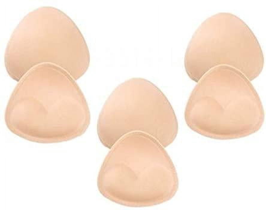 Bra Pad Inserts, 3 Pairs of Pads for Bikini Bra Removable Foam Bra Pads
