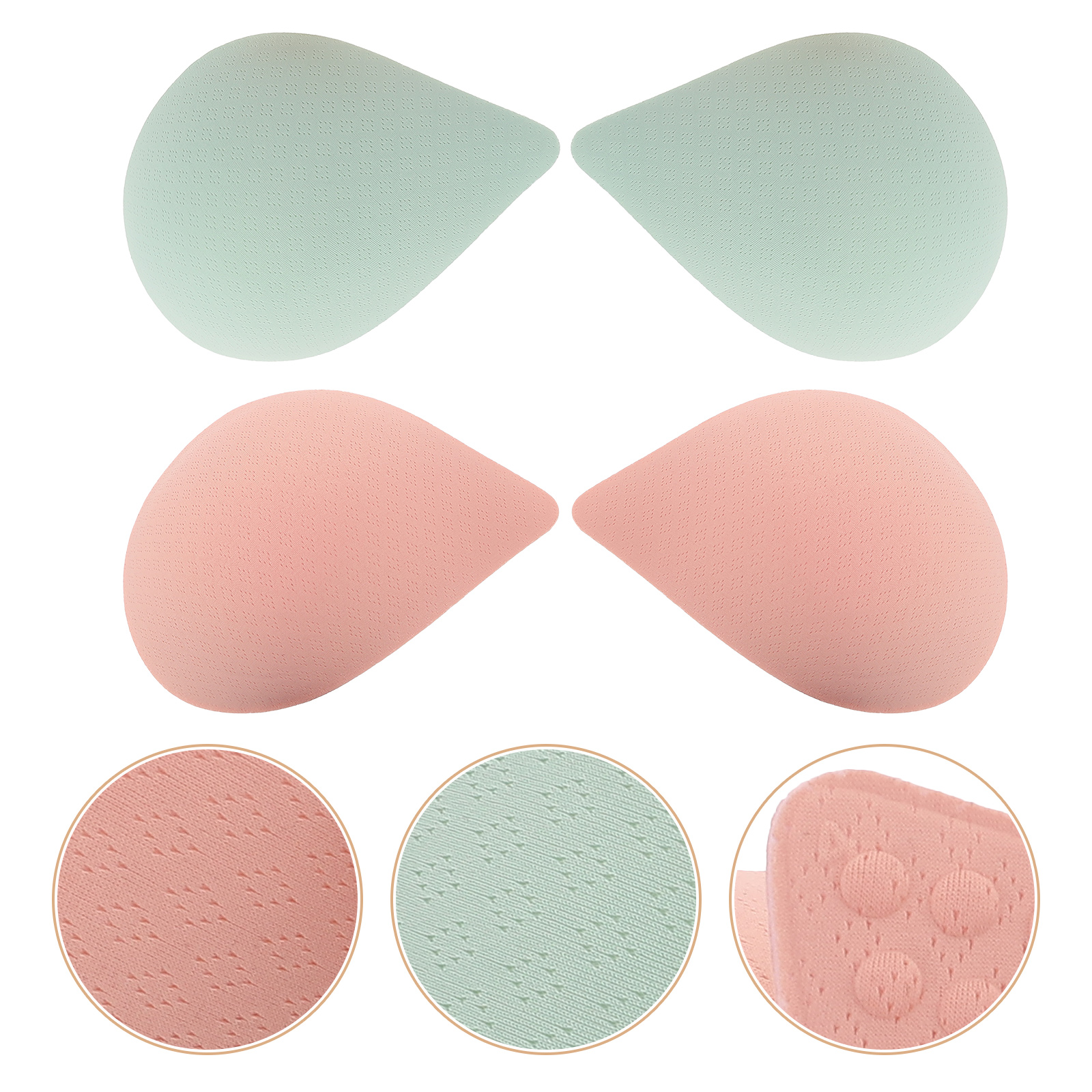 Bra Pads Inserts 2 Pairs of Supple Bra Insert Pads Thick Bra Pads Breathable Bra Inserts Women