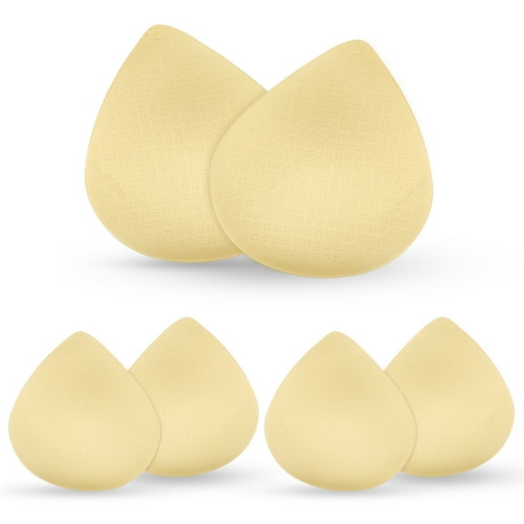 Bra Pads Inserts, Bra Cups Inserts, Removable Breathable Push up Bra Inserts for Sports Bra, Beige