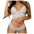 thumbnail image 1 of Bra and Panties Match QIPOPIQ Clearance Woman Lace Bra and Panties Sets Plus Size Lingerie Corset Floral Bralette Bra Bikini Underwear Two Piece Bra Panty Set, 1 of 6