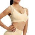 thumbnail image 1 of Bra For Seniors Front Closure Bra For Women Full Coverage Front Closure Support Bra For Older Women Womens Bras Comfortable Support Sports Bra Padded Low Sports Bra Thin Bras for Women Bra's for Women, 1 of 7