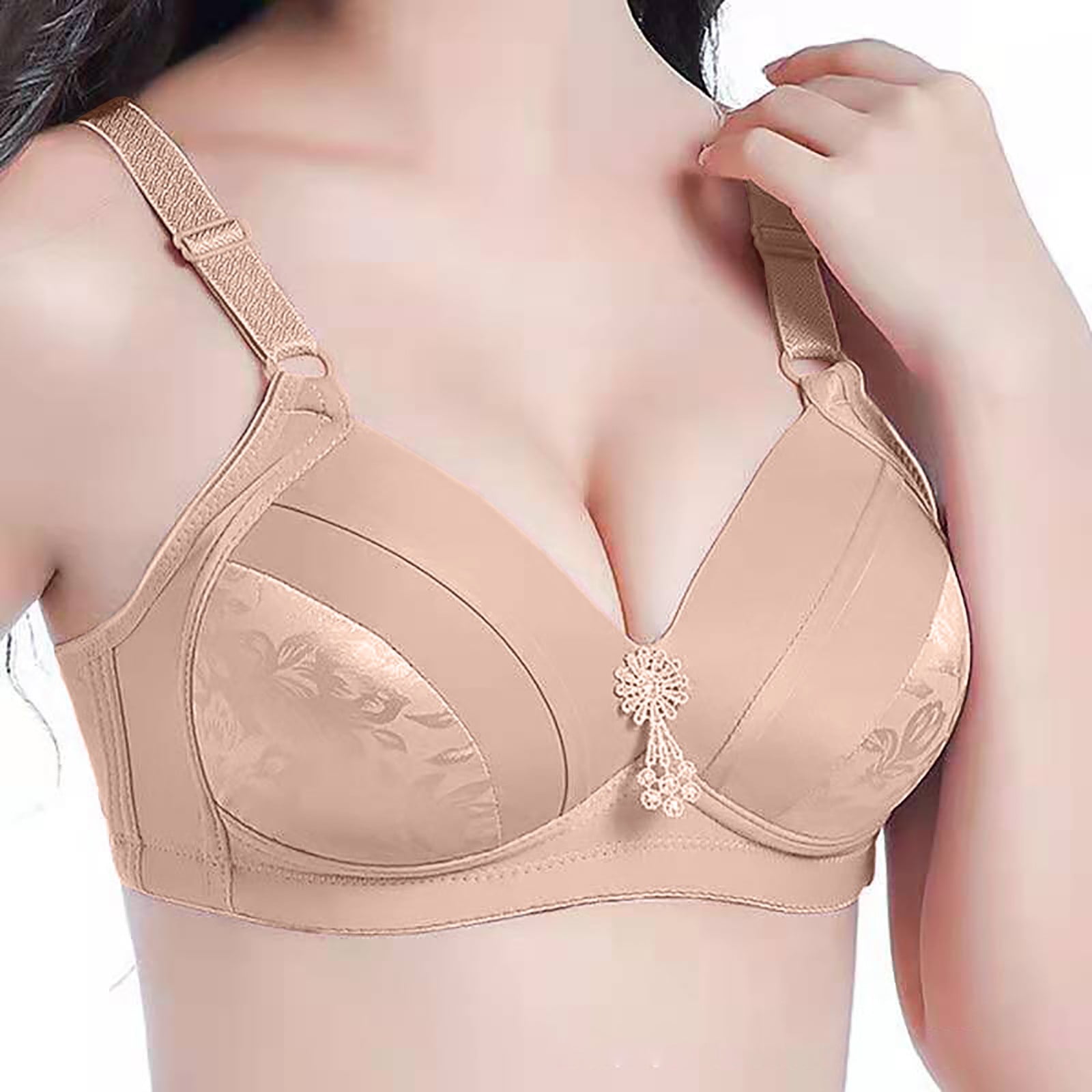 Ladies Underwear Large Size Thin No Steel Rings Gathering Comfortable  Breathable Sexy Anti-sagging Breast Bra – the best products in the Joom  Geek online store