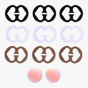 Bra Strap Clip Holder Hook  3 Pc Set Bundle Nipplecovers Racerback Conceal Straps