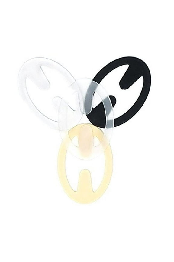Bra Strap Clips - Racer Back - Conceal Straps - Cleavage Control (Black, Beige, White, Clear)