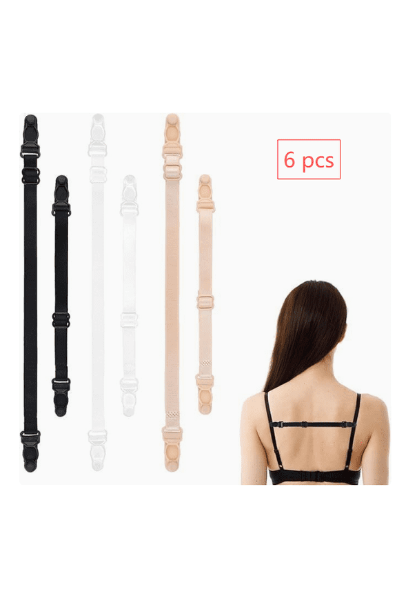 Bra Strap Holder 6 Pcs Adjustable Bra Strap Clips Racer Back Bra Clip Bra Clips For Racer Back Bra Strap Retainers Bra Clips For Preventing Bra Straps From Slipping