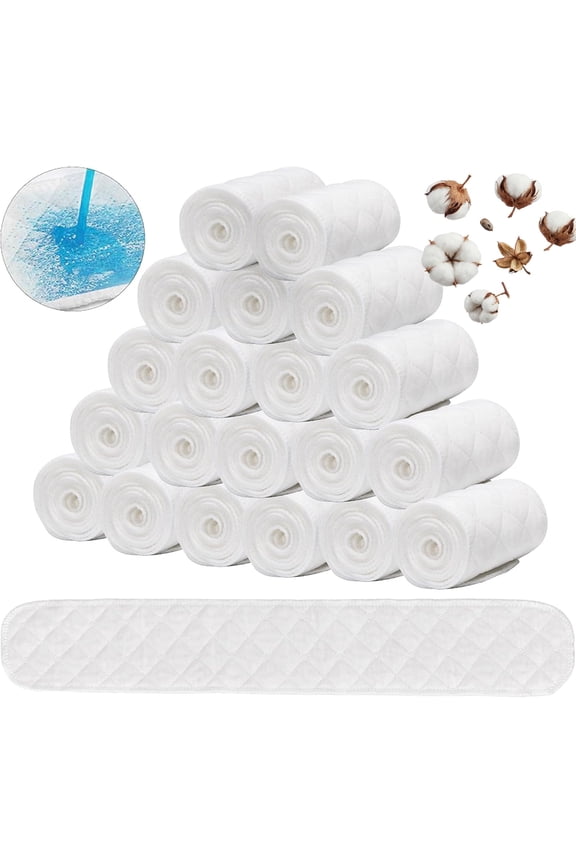 Bra Sweat Liners/Tummy Liners for Sweat Rash 20Pcs, Absorbent Sweat Pads, Cotton Bra Liners for Sweat Rash Plus Size for Women & Men, Bra Liners to Absorb Sweat Under Breasts (17.7x3 in)