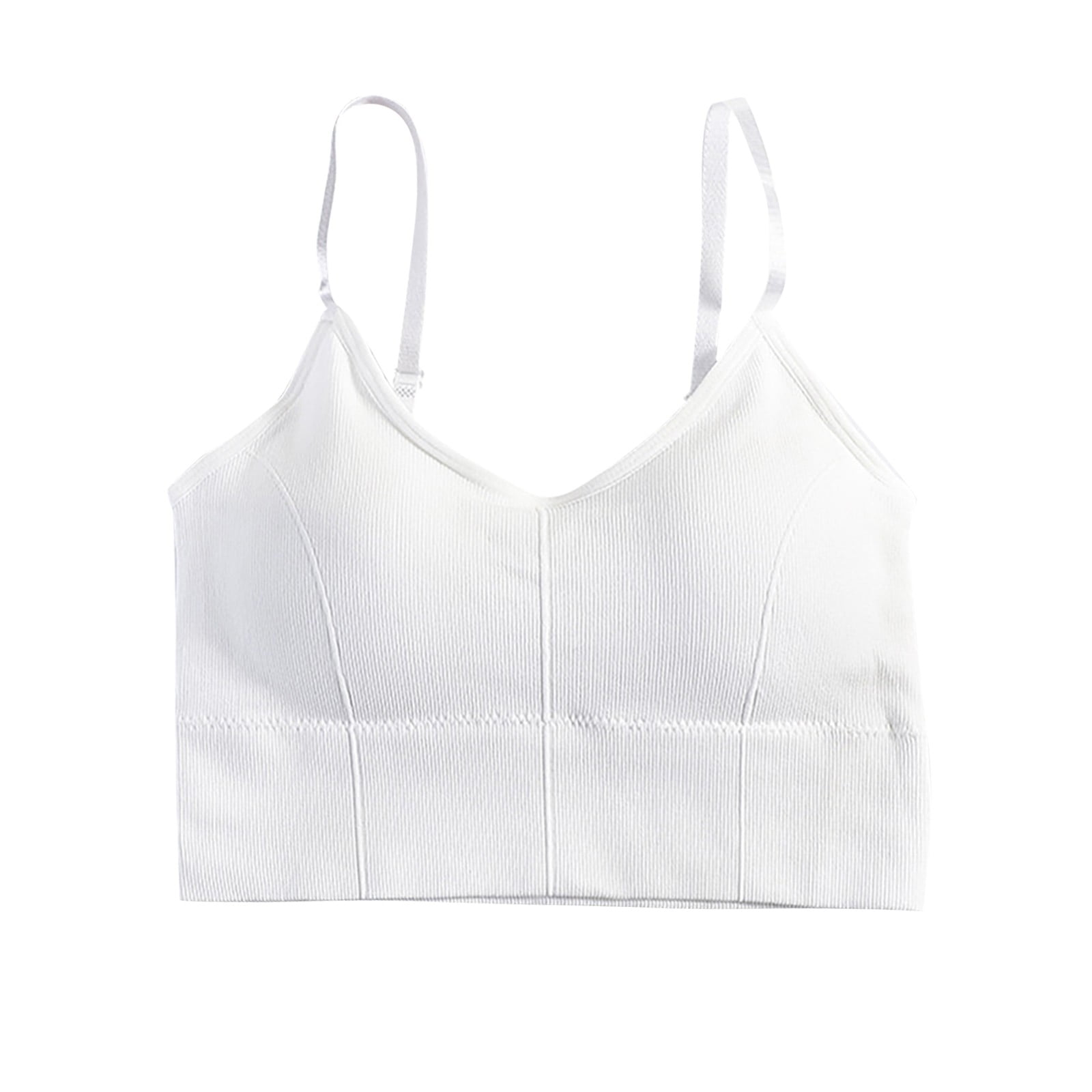 Bra Tank With Built In Women Bras Tank Tops Adjustable Strap Stretch Cotton  Camisole With Built In Padded Shelf Bra Small Color A 