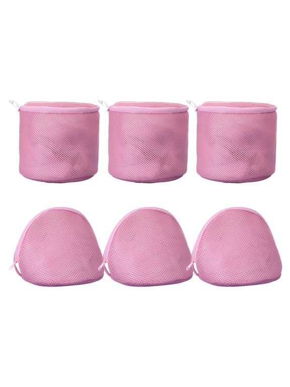 Bra Wash Bags for Lingerie 6 Pack Mesh Delicates Zipper Laundry Bag for Women College Girl Underwear Socks Silk Stockings Washing Machine Net Protector-Style:Style 3;