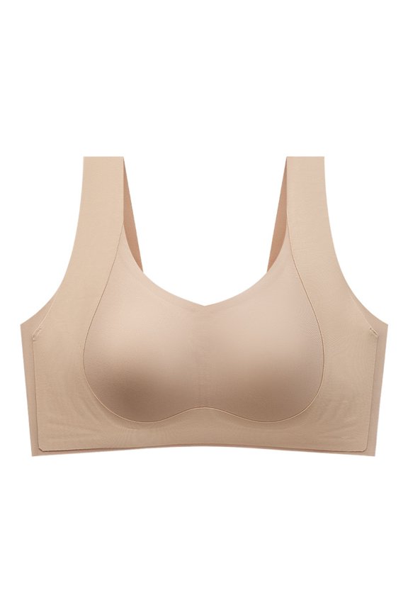 Bra Women's Seamless Wireless Full Coverage T-Shirt Bra Comfort Side Support Smoothing Minimizer Bra S-XXXL