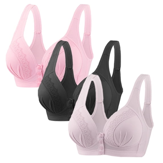 Womens Bra and Panty Sets Full-Coverage Bra Feature V-Neck Push-up Bra Hook and Eye Closure No Wire Bras Style W-1036 S