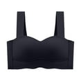 thumbnail image 1 of Bra for Backless Dresses Women Convertible Bra Feature V-Neck Push-up Bra Style W-1760 Hook and Eye Closure V Neck Sports Bra Black XL, 1 of 4