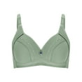 thumbnail image 1 of Bra for Backless Dresses Women Convertible Bra Feature V-Neck Push-up Bra Style W-696 Hook and Eye Closure Bras Plus Size Green-a 38, 1 of 8