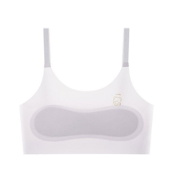 Bra for Girls 10-12 Training Bras for Girls 12-14 Bralette Wireless Bra Girls Camisole Undershirts with Bra Breathable Bra #Light Purple 11-14 Years