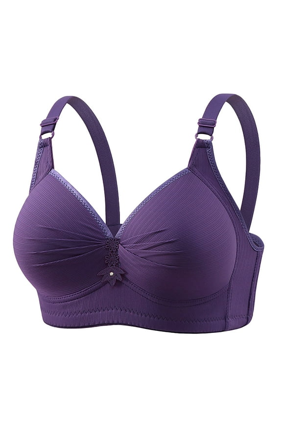 Bra for Older Women with Sagging Breast Deep Cup Full Back Coverage Comfort Brathable Bra Plus Size Everyday Bras