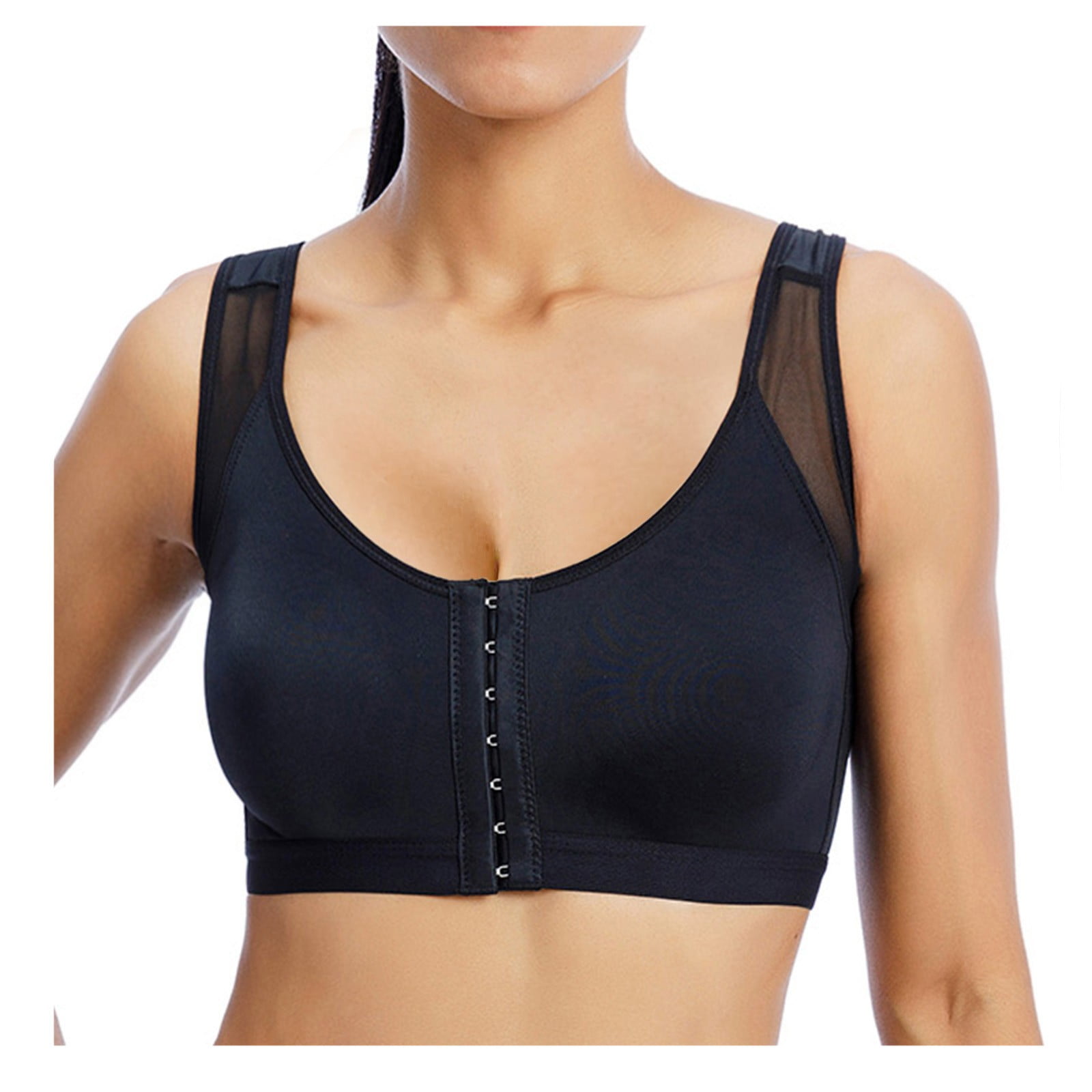 Bra For Seniors Front Closure Posture Corrector Bra For Women Full Coverage Front Closure