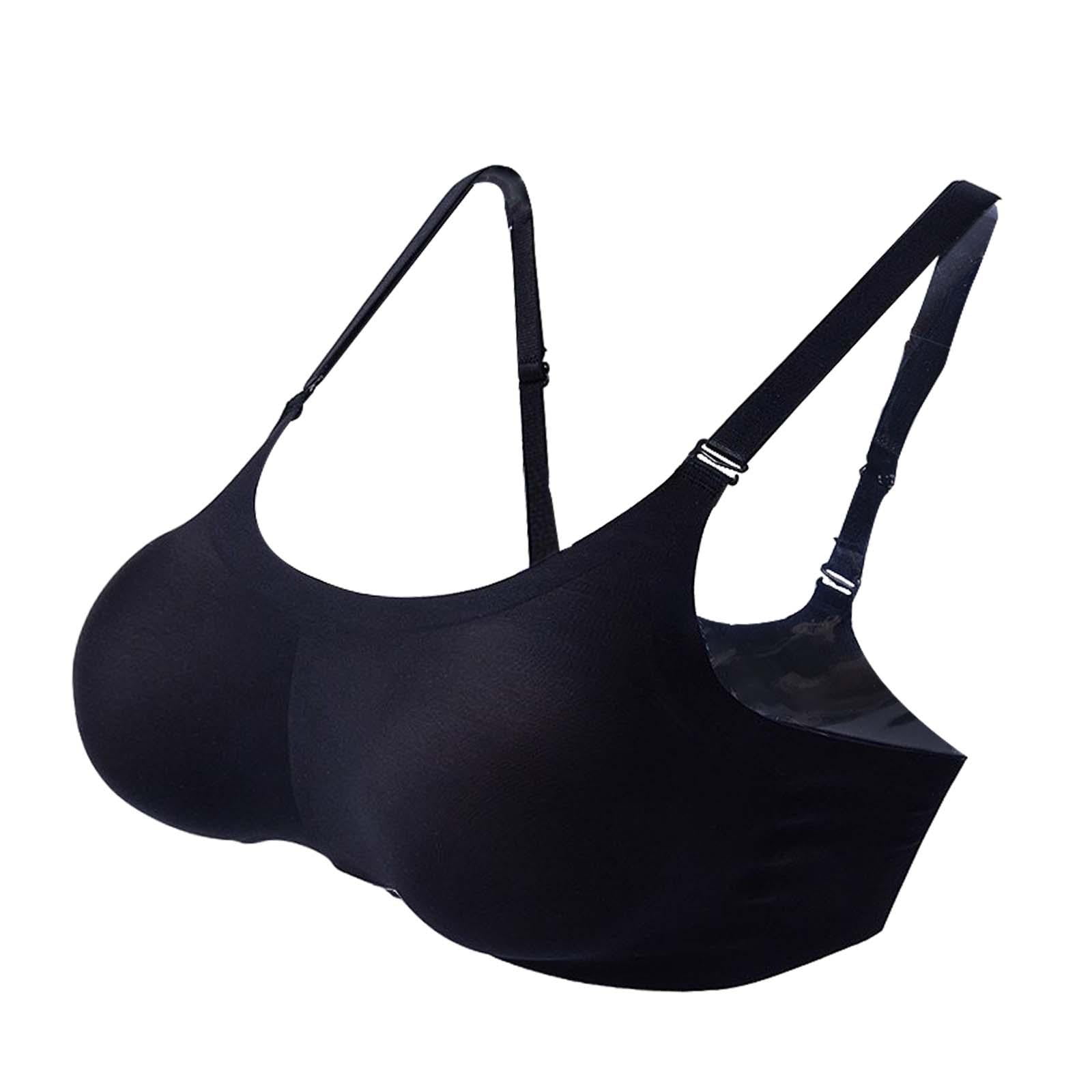 2 in 1 Bra with Silicone Breast Fake Breast Forms Mastectomy Bra Cancer  Fill Artificial Boobs,Black,A : : Clothing, Shoes & Accessories