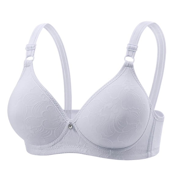Bra for Women's Push Up Soft Cup Non Padded Bras Wirefree Brassiere