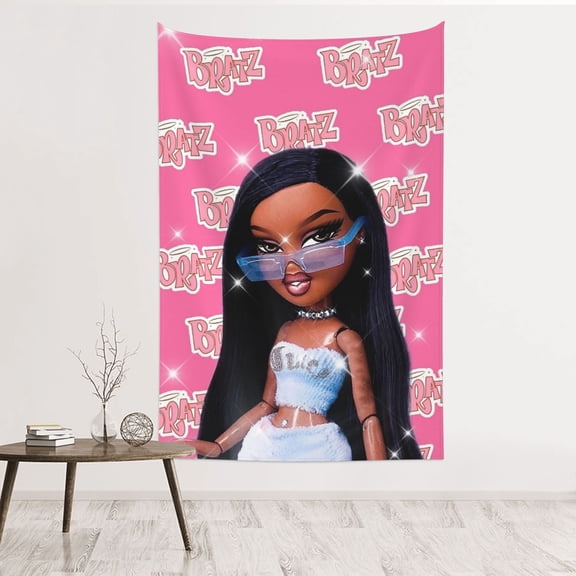 Bra-tz Wall Tapestry Poster for Bedroom Aesthetics Room Decor Flag Wall Hanging Dorm Living Room 60''x 40''