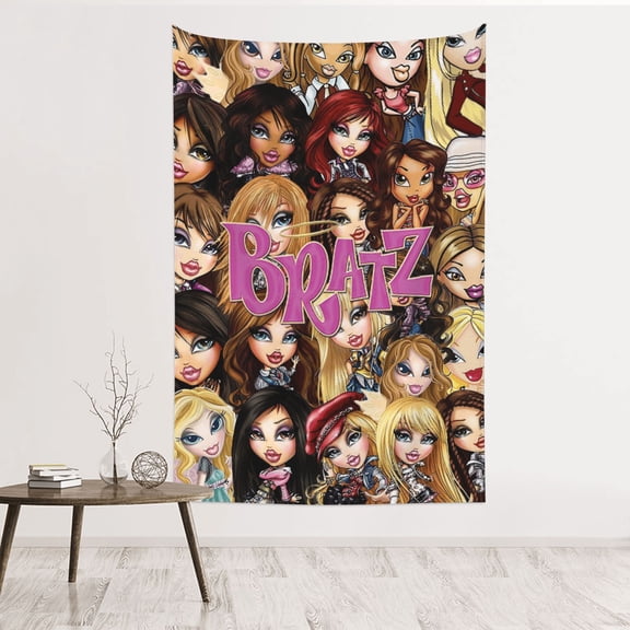 Bra-tz Wall Tapestry Poster for Bedroom Aesthetics Room Decor Flag Wall Hanging Dorm Living Room 60''x 40''