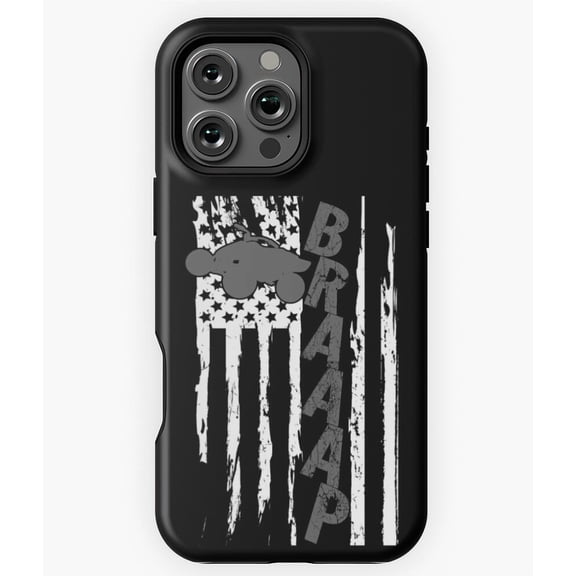 Braaap 4 Wheeler All Terrain ATV USA Flag Phone Case for iPhone 16 15 14 13 12 11 Pro Max - Chic Phone