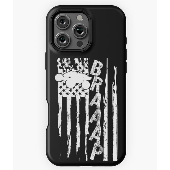 Braaap 4 Wheeler All Terrain ATV USA Flag Phone Case for iPhone 16 15 14 13 12 11 Pro Max - Unique Phone M97
