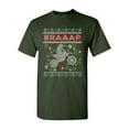 thumbnail image 1 of Braaap Motorcycles Bike Riders Ugly Christmas Humor DT Adult T-Shirt Tee, 1 of 2