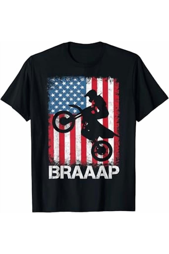 Braaap USA Flag Vintage T-Shirt