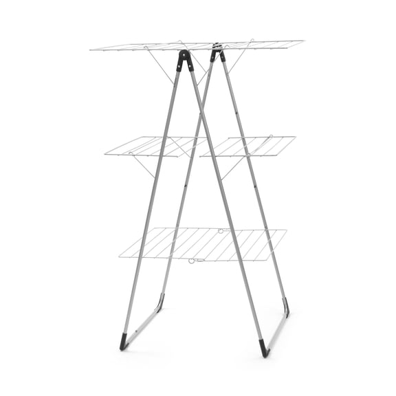 Brabantia Collapsible Metal Clothes Drying Rack Tower, 76 Feet, Metallic Gray