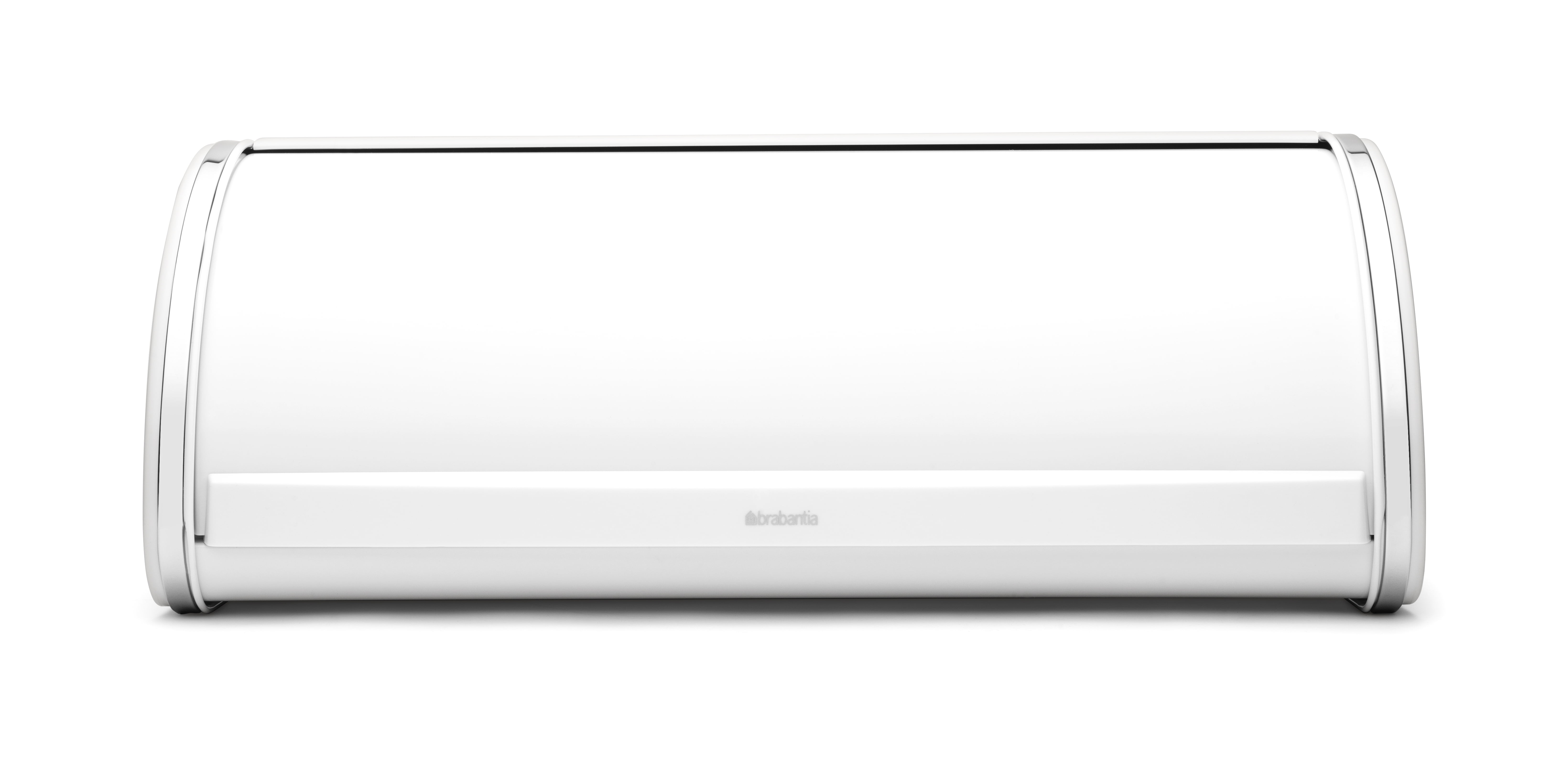 Brabantia Roll Top Bread Box with Flat Top, White